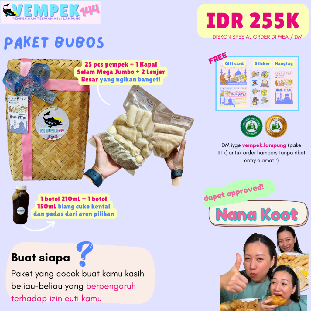 

HAMPERS PAKET BUBOS - HAMPERS PEMPEK LAMPUNG