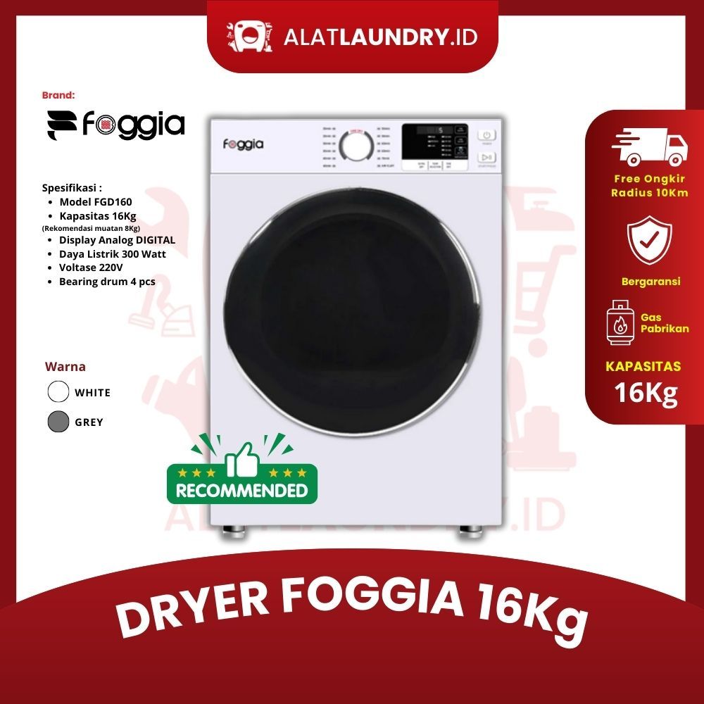 Mesin Pengering Foggia 16Kg | Dryer 16kg | Dryer foggia 16kg | Pengering laundry | Dryer laundry | D