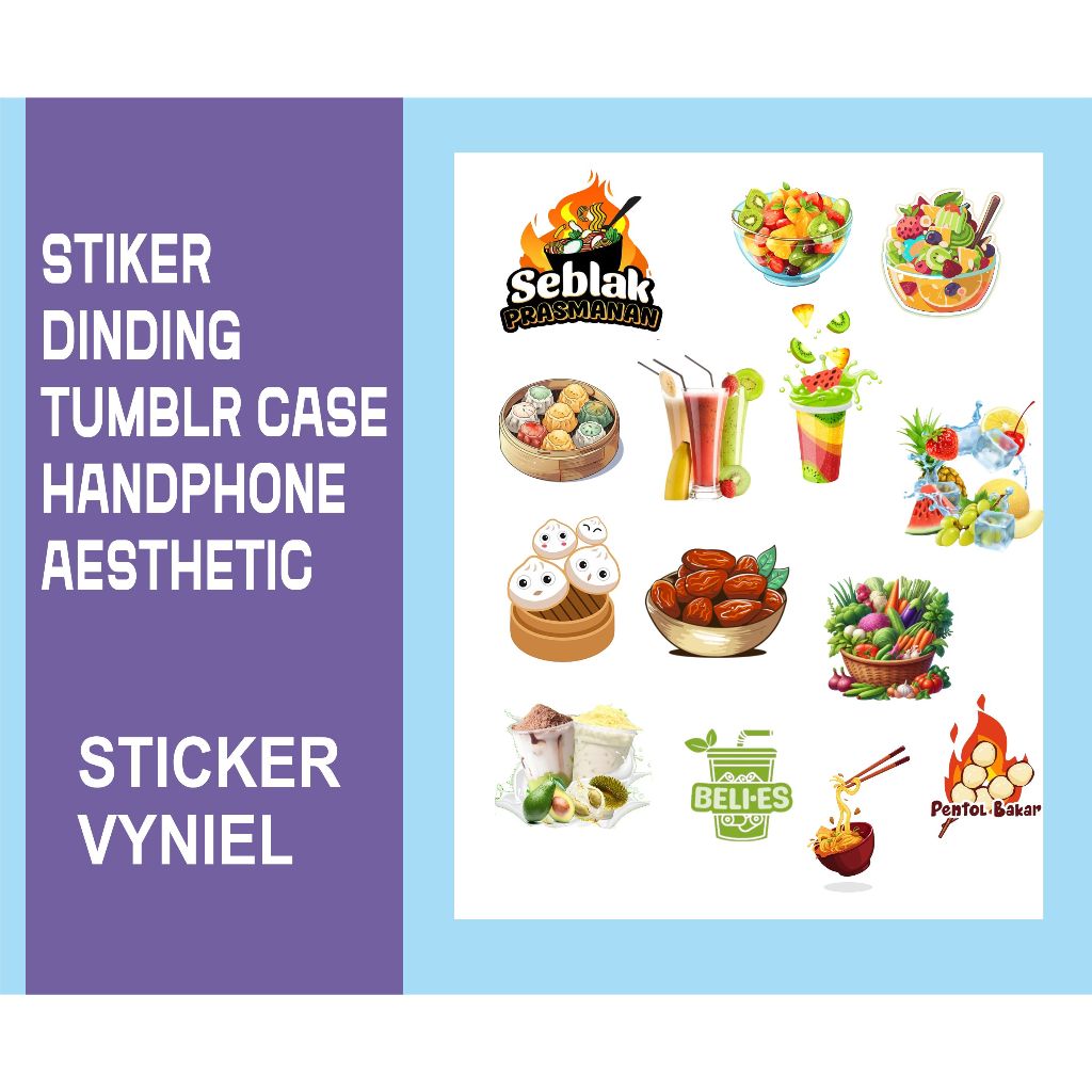 

STICKER PACK SNACK RANDOM TEMPELAN HP,DINDONG,KACA,LAPTOP,HELM DLL
