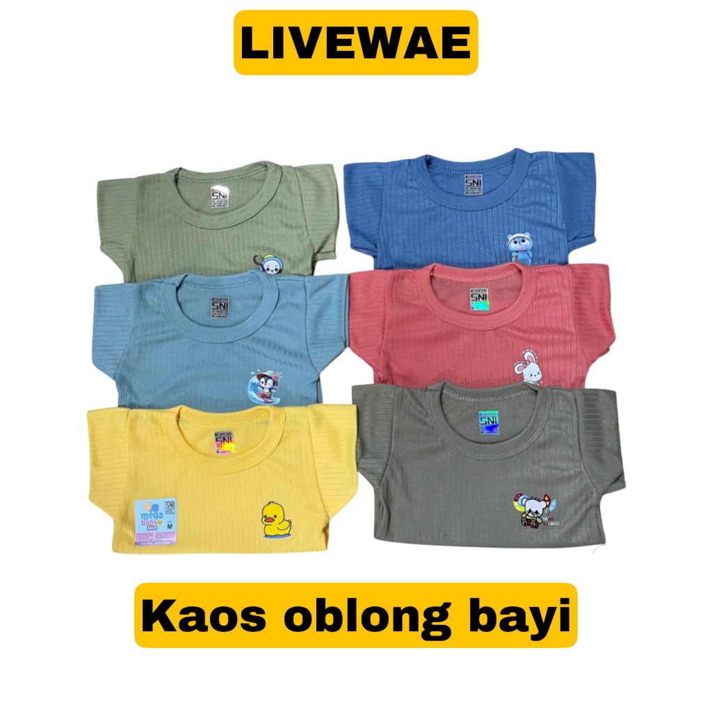 Kaos Oblong Bayi Laki-Laki Perempuan Baju Anak Salur - LIVEWAE