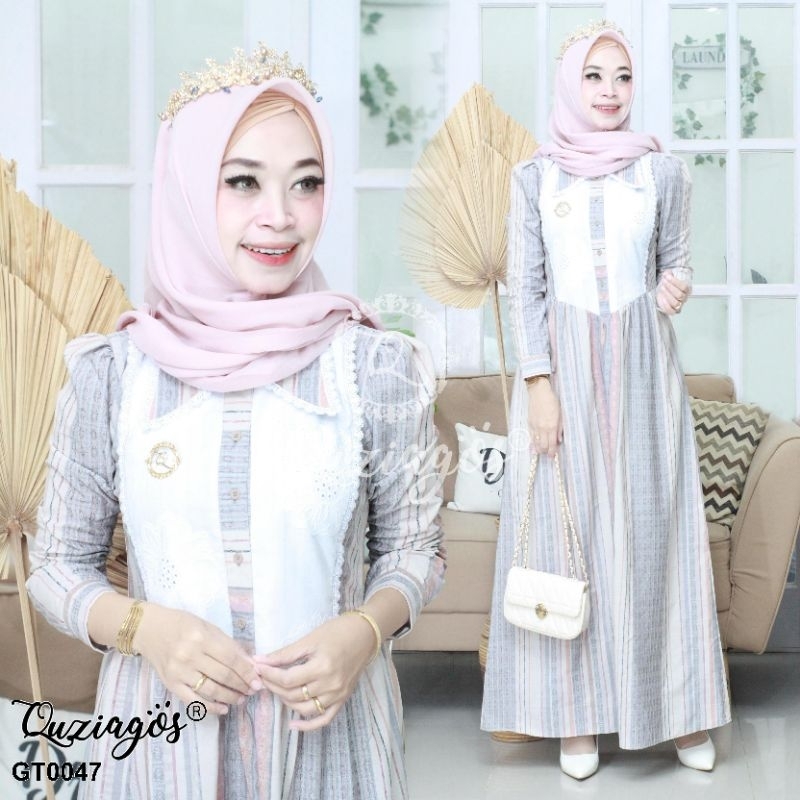 NEW GAMIS KATUN TRISET // MIDI KATUN TRISET //GAMIS FLANEL BY QUZIAGOS