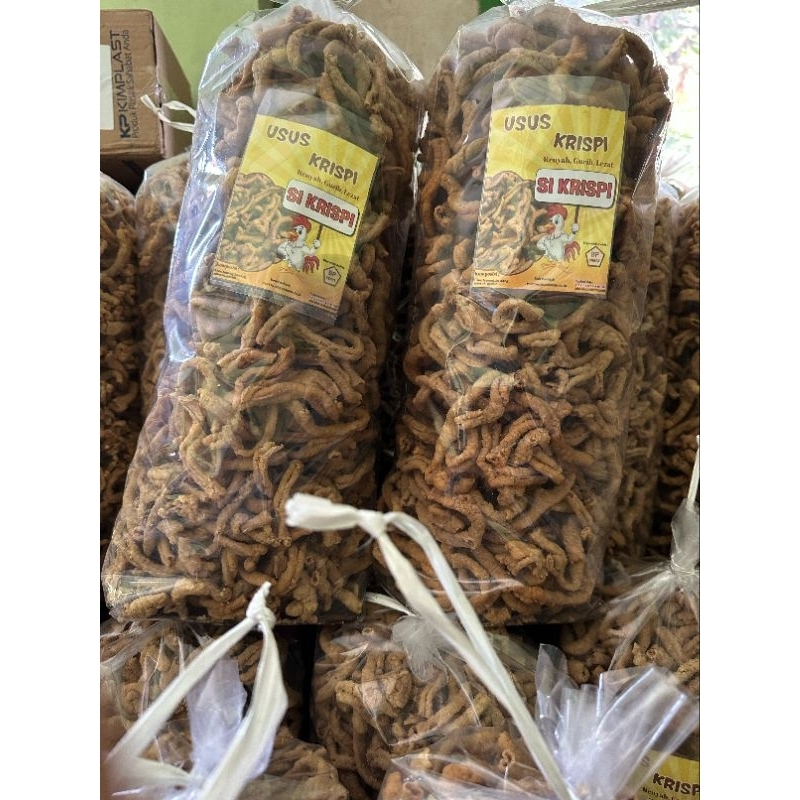 

Usus Krispi Daun Jeruk 2kg / Usus Crispy Daun Jeruk / Usus Kering / Keripik Usus / Kripik Usus / Usus Ayam