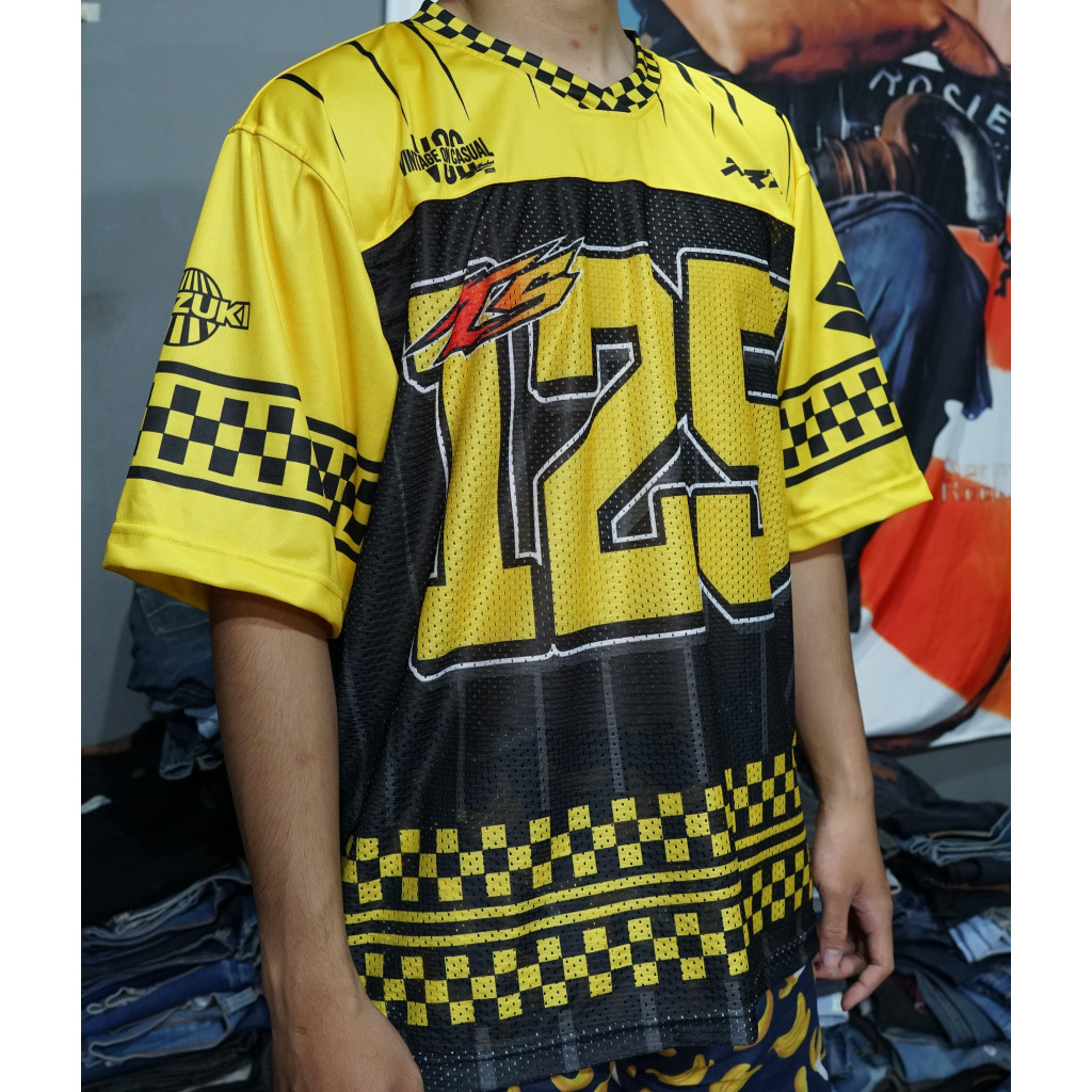 JERSEY SUZUKI TS 125 JERSER NFL BAJU BOXY VINTAGE KAOS OVERSIZE