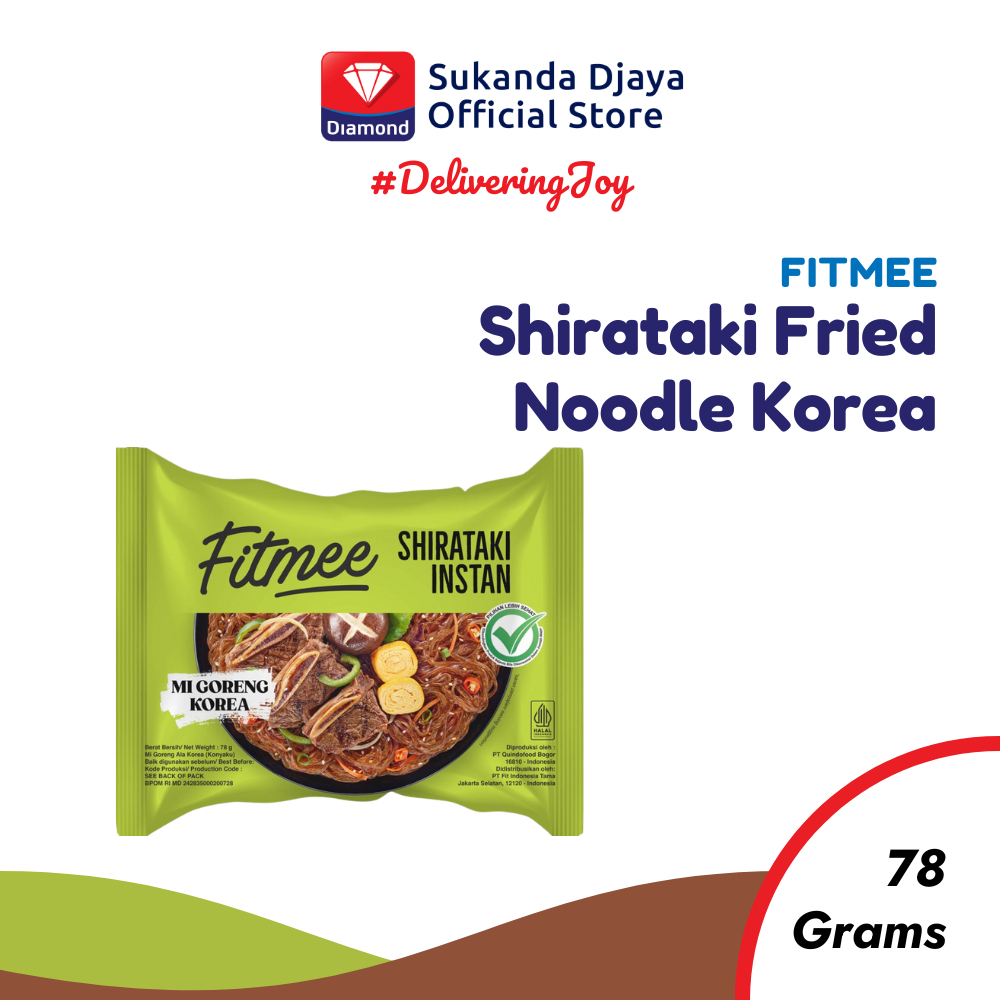 

FITMEE Mie Shirataki Goreng 78 Gram / Pack Mi Instant Fry Noodle HALAL