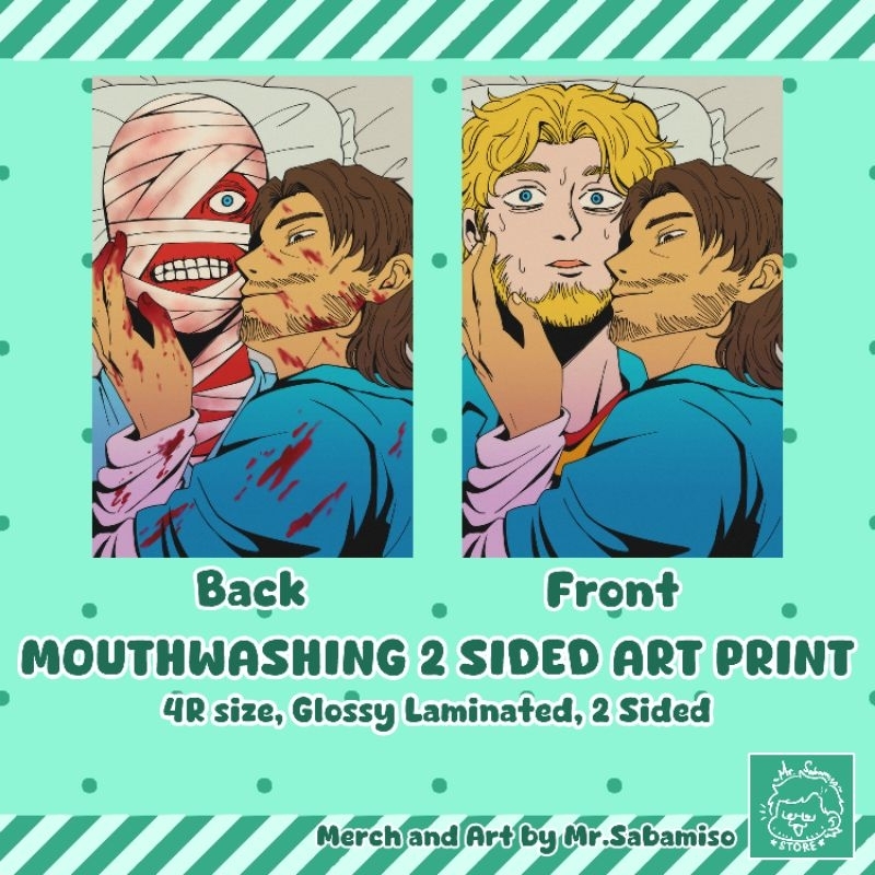 

MOUTHWASHING Curly & Jimmy Art Print 2 Sisi [READY STOCK]