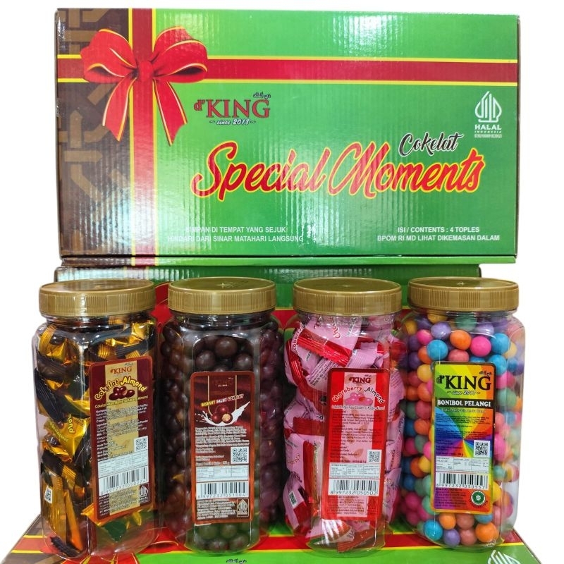 

d'KING cokelat almond/megaball/special moment