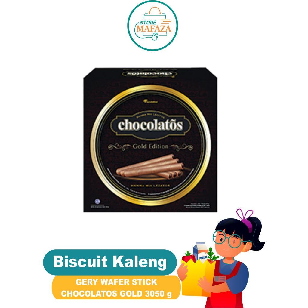 

GERY Biscuit Kaleng GERY WAFER ROLL CHOCOLATOS DARK 190g