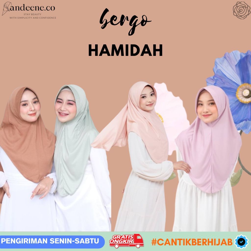 Hijab Bergo Hamidah ORI PET ANTEM