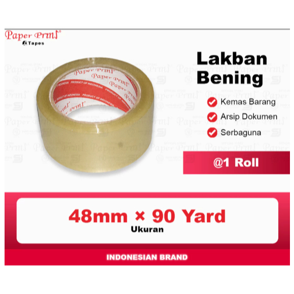 

LAKBAN BENING OPP TAPE 2 Inch x 90 Yard 48mm (Roll)