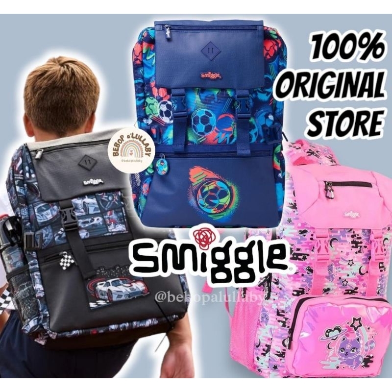 SMIGGLE ORIGINAL 100% FOLDOVER BACKPACK LIMITLESS MERMAID CAT UNICORN CAR SOCCER MIRAGE ACCESS BACKP