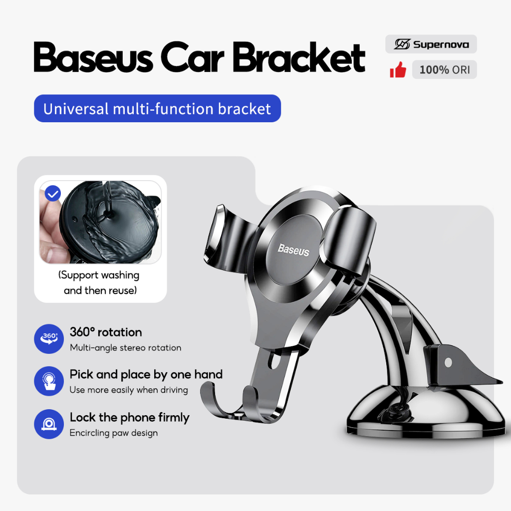 Baseus Universal Car Holder Baseus Osculum Gravity Car Mount