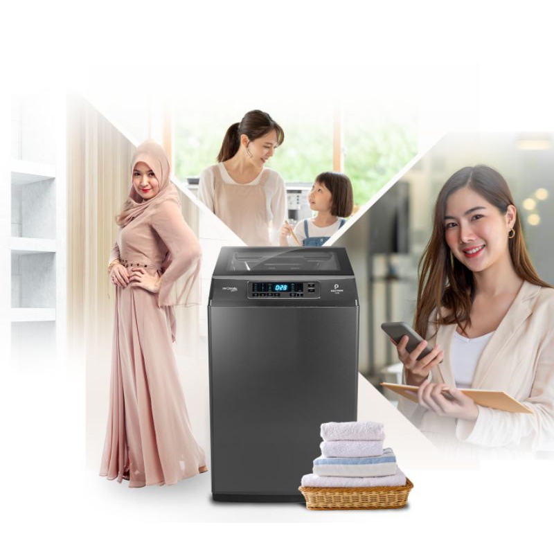 POLYTRON Mesin Cuci 1 Tabung Zeromatic Laguna series Hijab 7 KG – PAW 7028Y