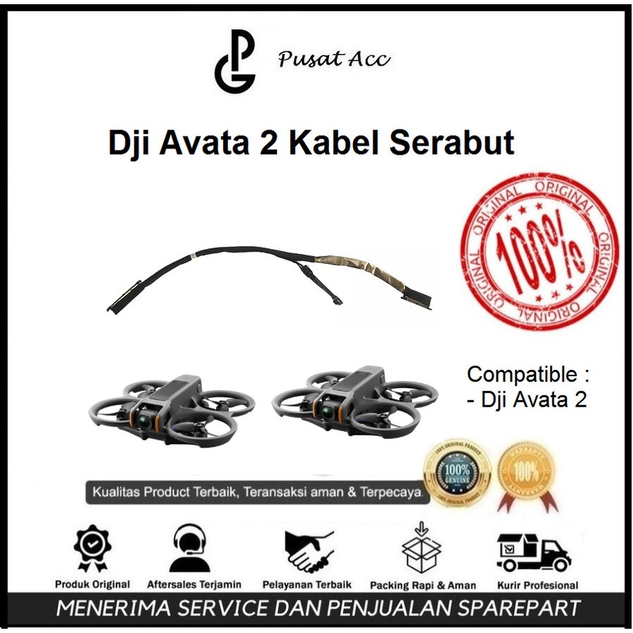 Dji Avata 2 Kabel Serabut - Dji Avata 2 Cable Coaxial - Dji Avata 2 Kabel Video