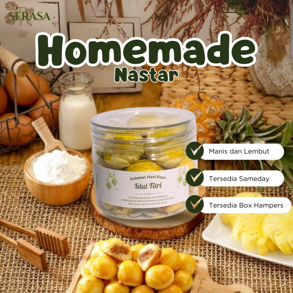 

Kue Nastar Premium Wisman - Serasa| Eid Mubarok | Nastar Gift | Hampers Nastar Lebaran | Hampers Nastar Idul Fitri | Hampers