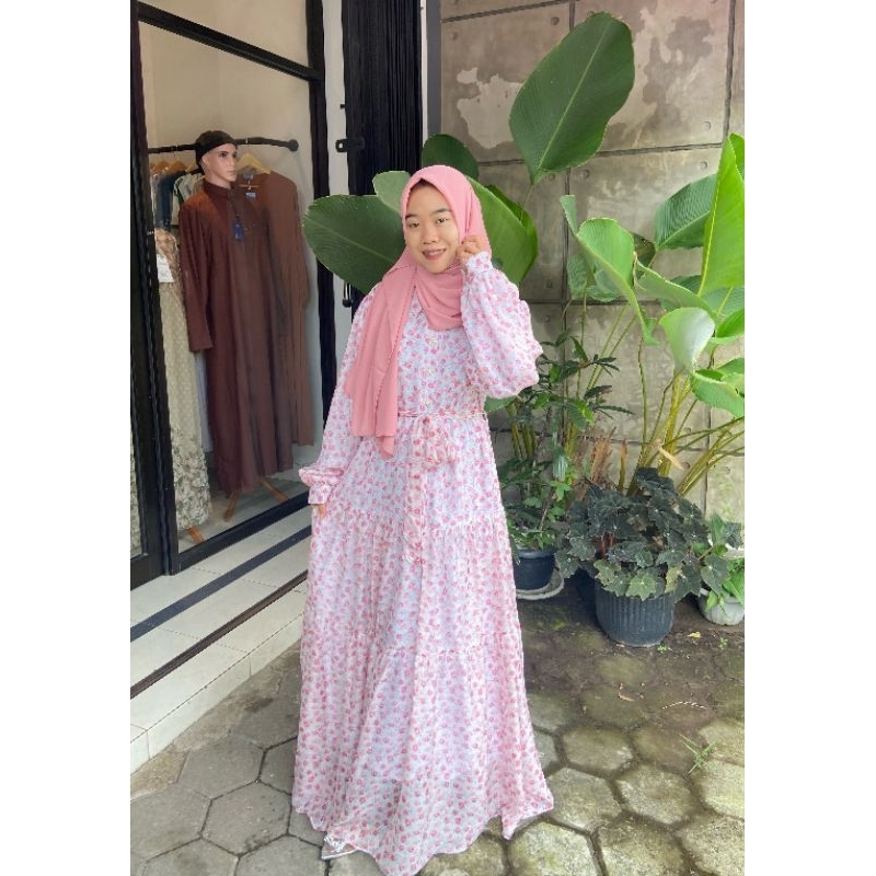 GAMIS YURA BY YOYA/ GAMIS KATUN SILKY/ GAMIS MOTIF/ GAMIS WANITA/ GAMIS DEWASA/ GAMIS MURAH/ DRESS