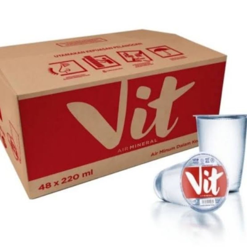 

{Isi 48} Minuman Air Mineral VIT Gelas 220ml