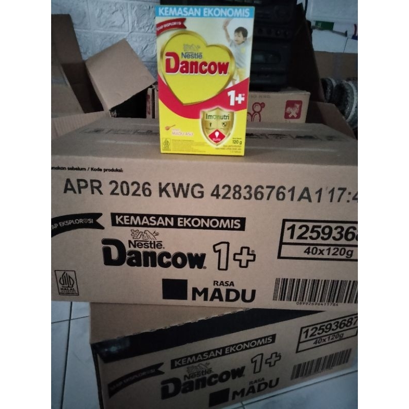 Kartonan Susu Dancow 1+ ukuran 120g