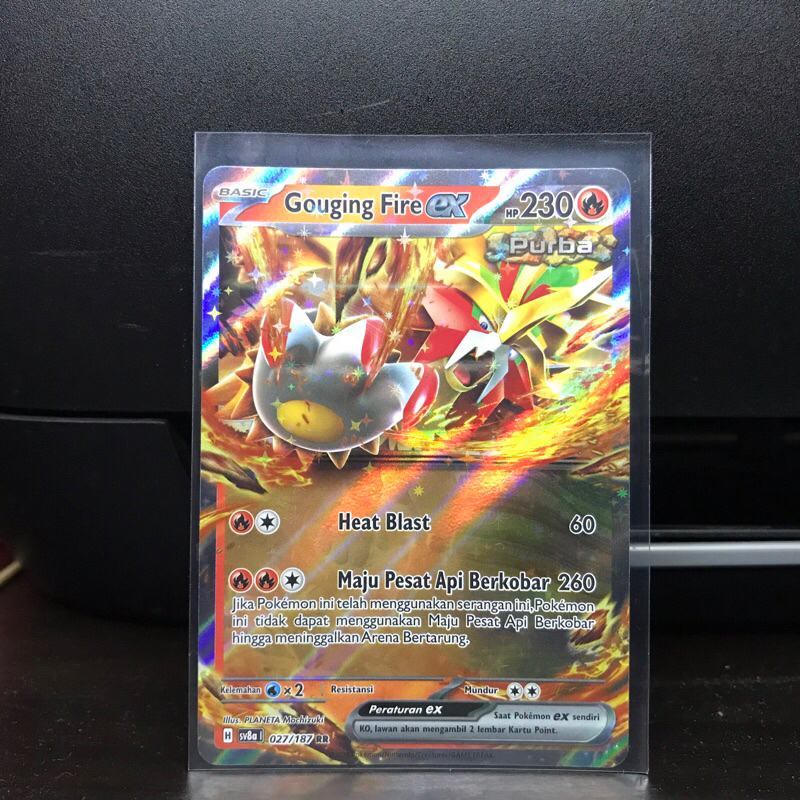 Gouging Fire EX RR kartu Pokemon Festival Terastal Indonesia sv8