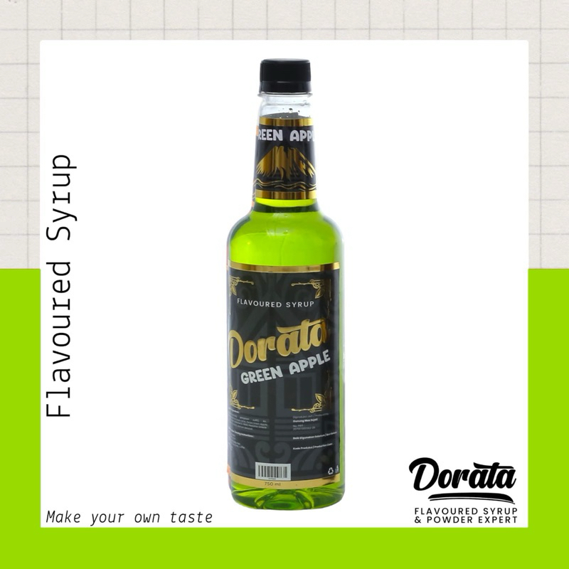 

Syrup Green Apple Dorata 750 ml - Sirup Dorata Rasa Green Apple Premium