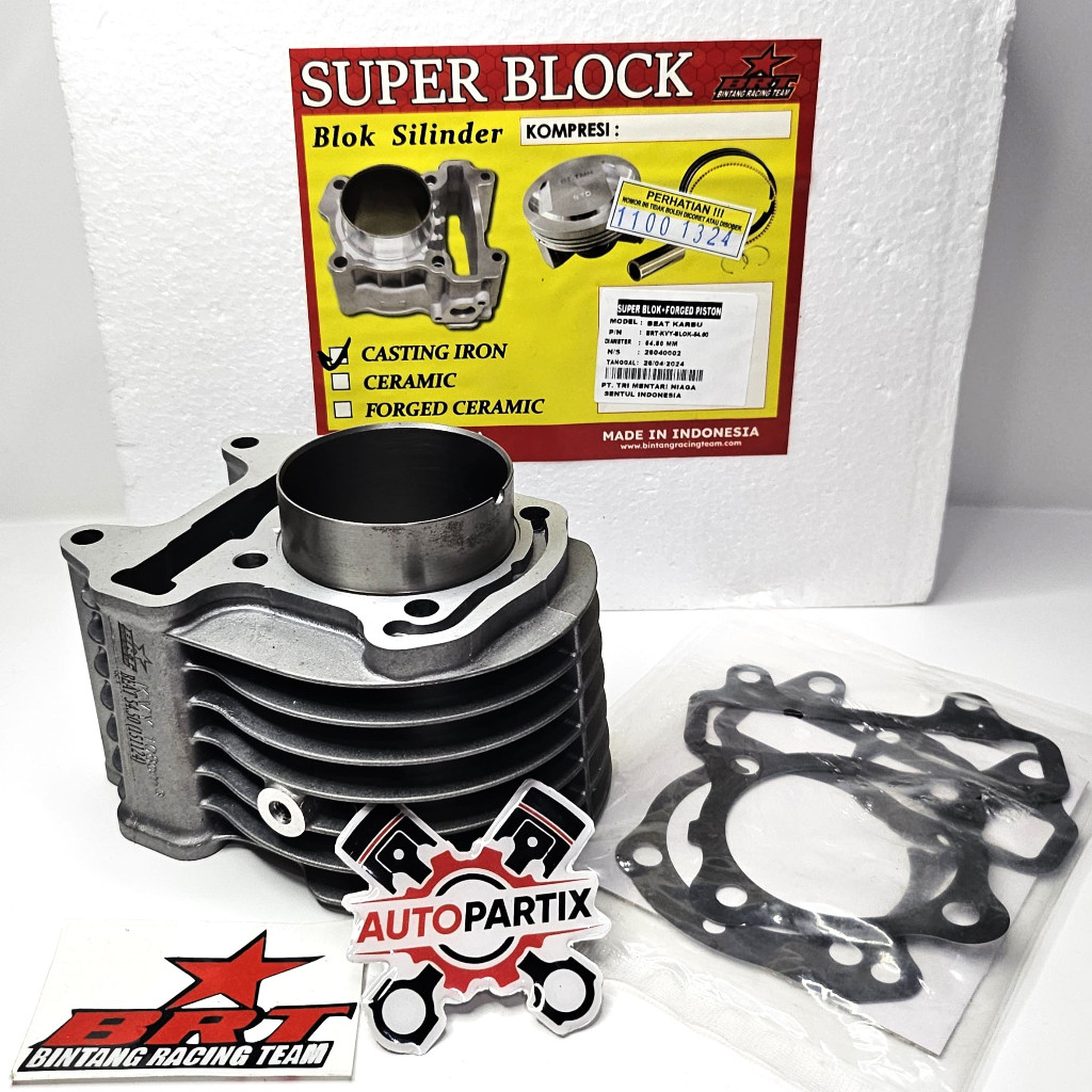 BLOK CAST IRON 54.50 BRT BEAT SCOOPY SPACY KARBU KARBURATOR 130cc
