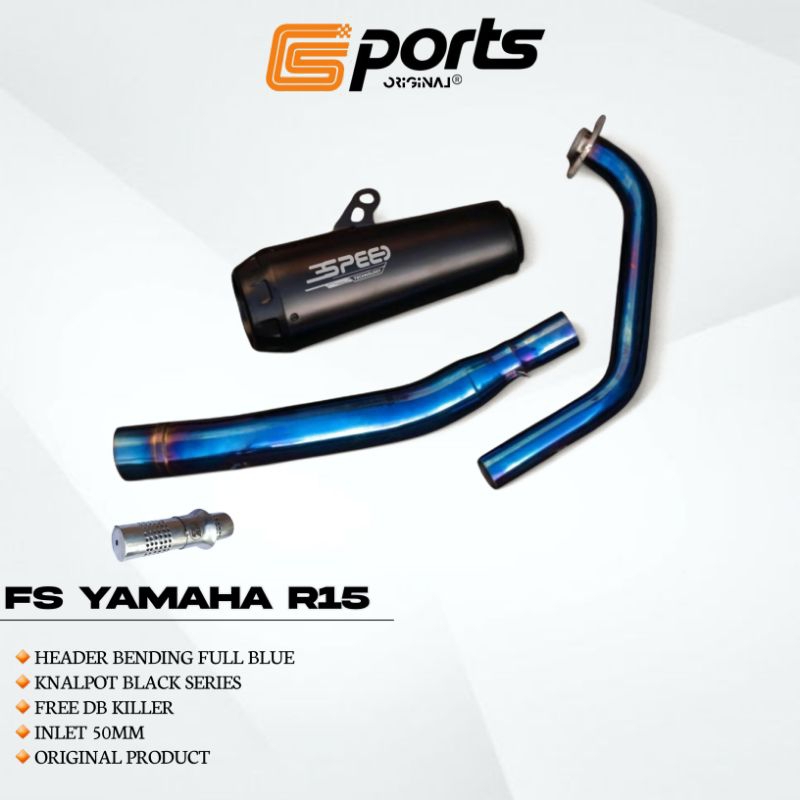 Knalpot Full system Yamaha R15 3speed