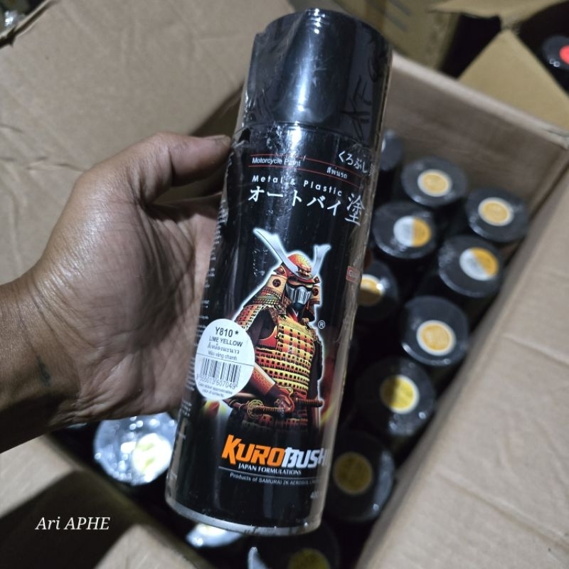 PROMO Samurai Paint Lime Yellow Y811 kuning lemon 400 ml - cat semprot pilok pylox