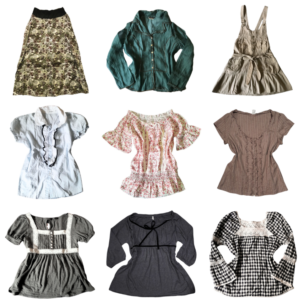 devouredbae curated items top dress skirt coquette vintage y2k grunge gothic acubi dollette fairycor