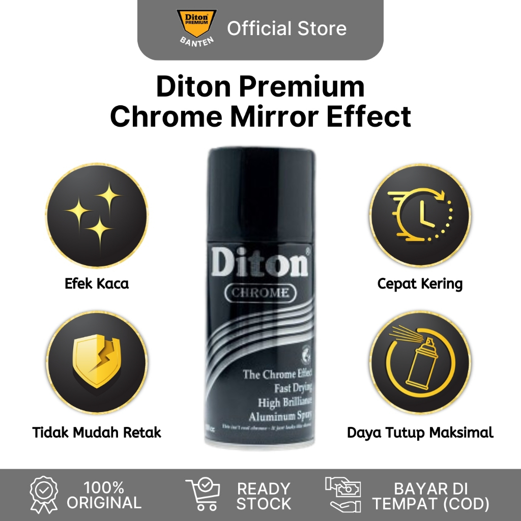 Diton Banten - Cat Semprot Pilox Diton Chrome Krom