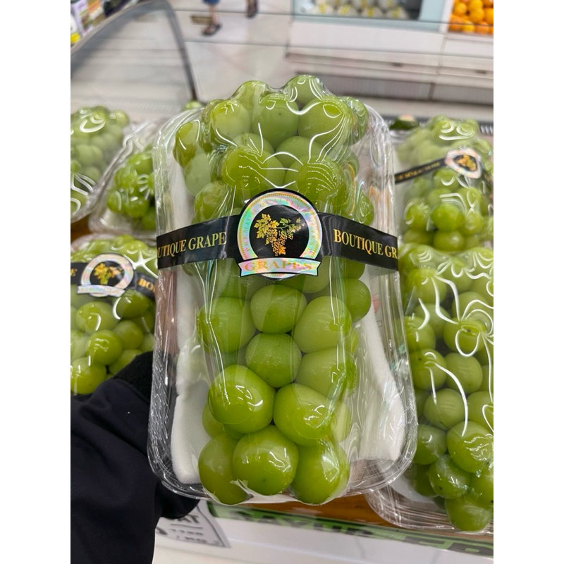 

Anggur shine muscat jumbo | Anggur tanpa biji manis fresh -+9gram