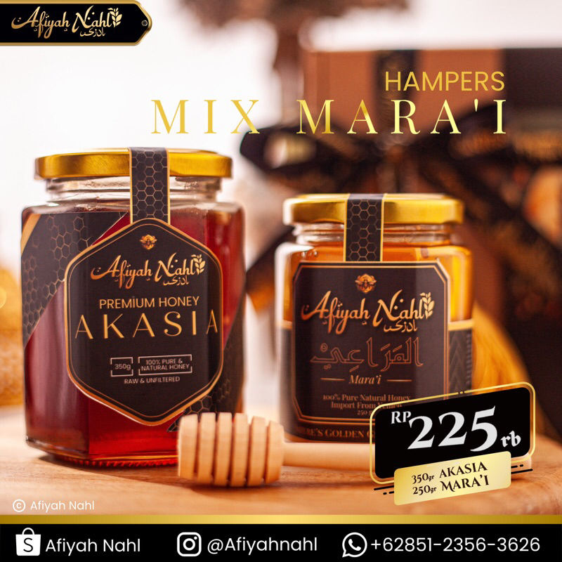 

[Afiyah Nahl] Hampers Madu Mix Akasia 350gr dan Mara’i 250gr