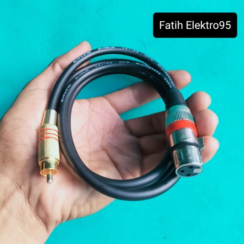 Kabel Jack Xlr Female To Rca Panjang 1 Meter 20 Meter Kabel Canare Murah