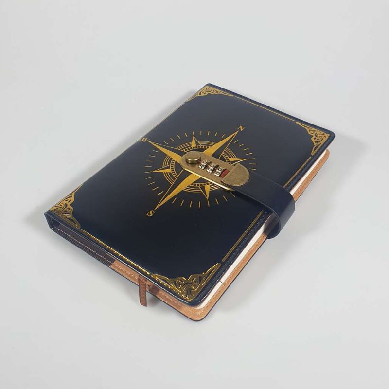 

JESJELIU Buku Jurnal Leather Notebook Diary 300 Halaman with Lock Black Agenda Journal Journaling Catatan Kerja 7ROTRL