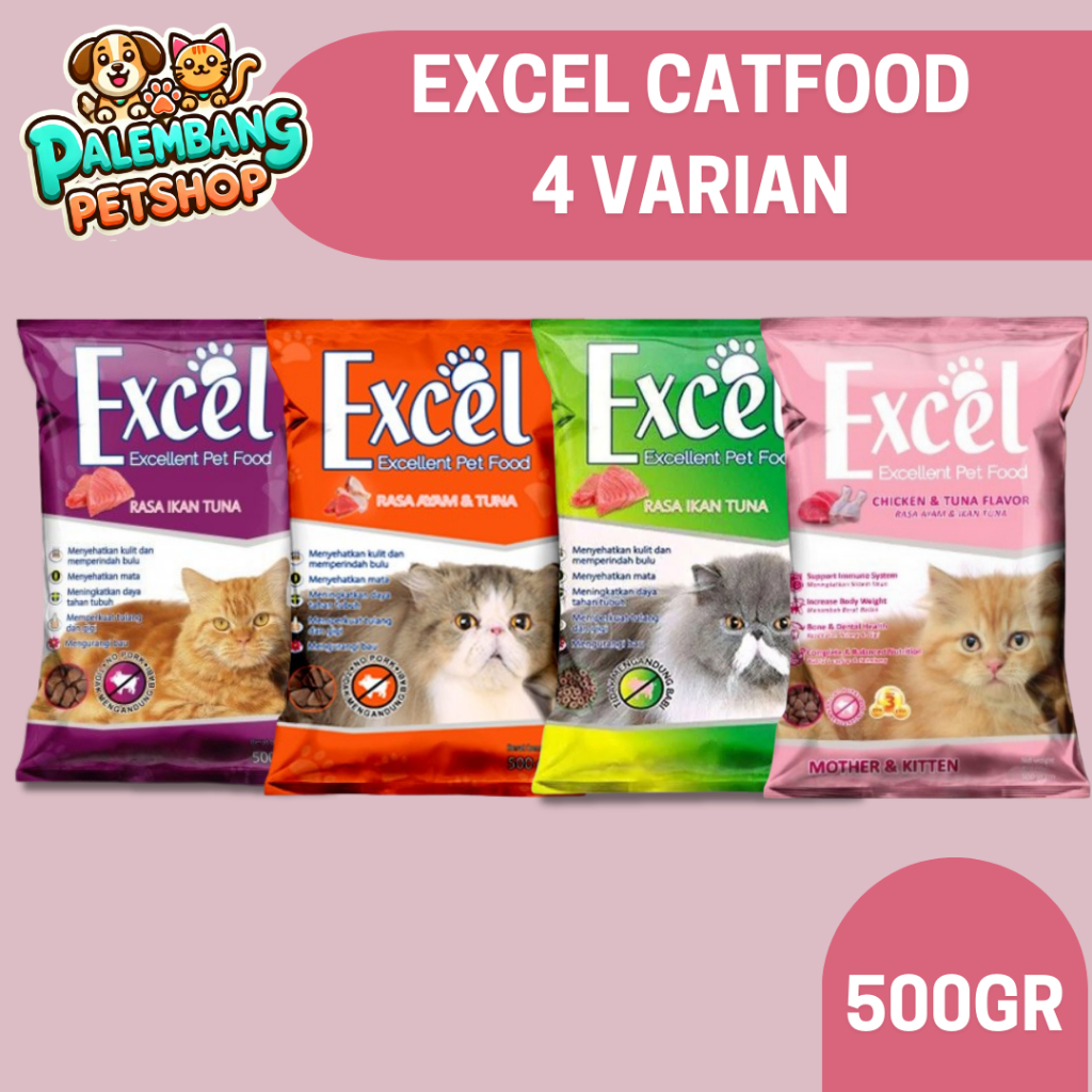 EXCEL MAKANAN KUCING 500gr PALEMBANG