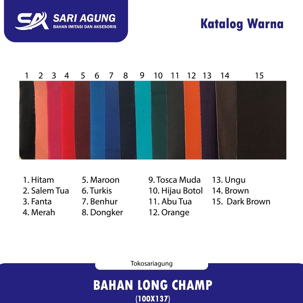 KODE C86J BAHAN LONG CHAMP METER BAHAN TAS NILON POLOS