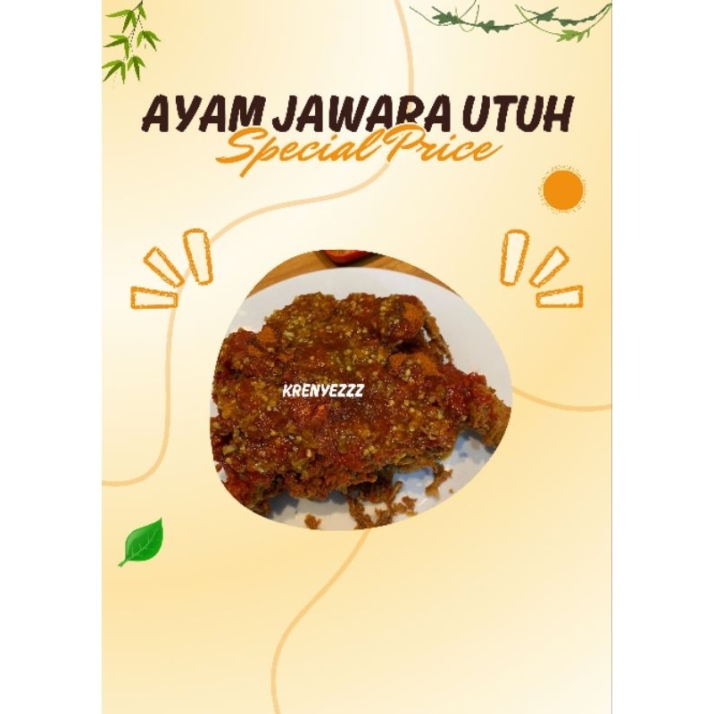 

(SURABAYA) AYAM JAWARA / POKPOK 1 EKOR UTUH BISA DADAKAN