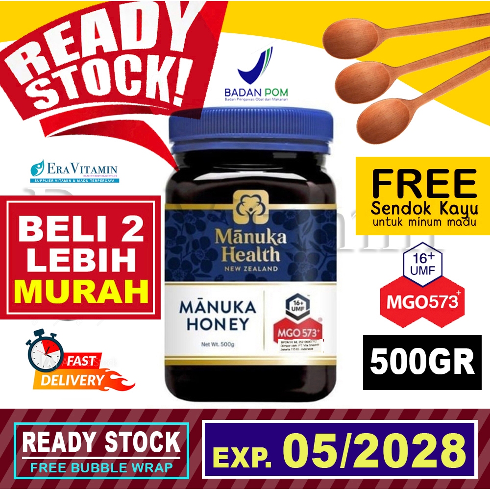 

Manuka Health MGO 550 / 573 (500g) madu Manuka Honey umf 16