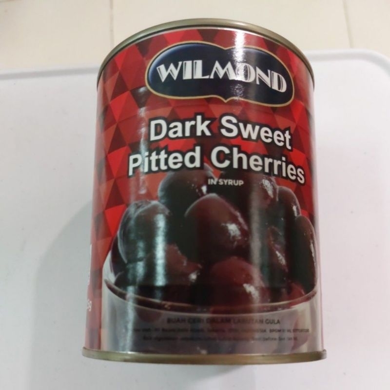 

wilmond dark sweet pitted cherries in syrup 486g