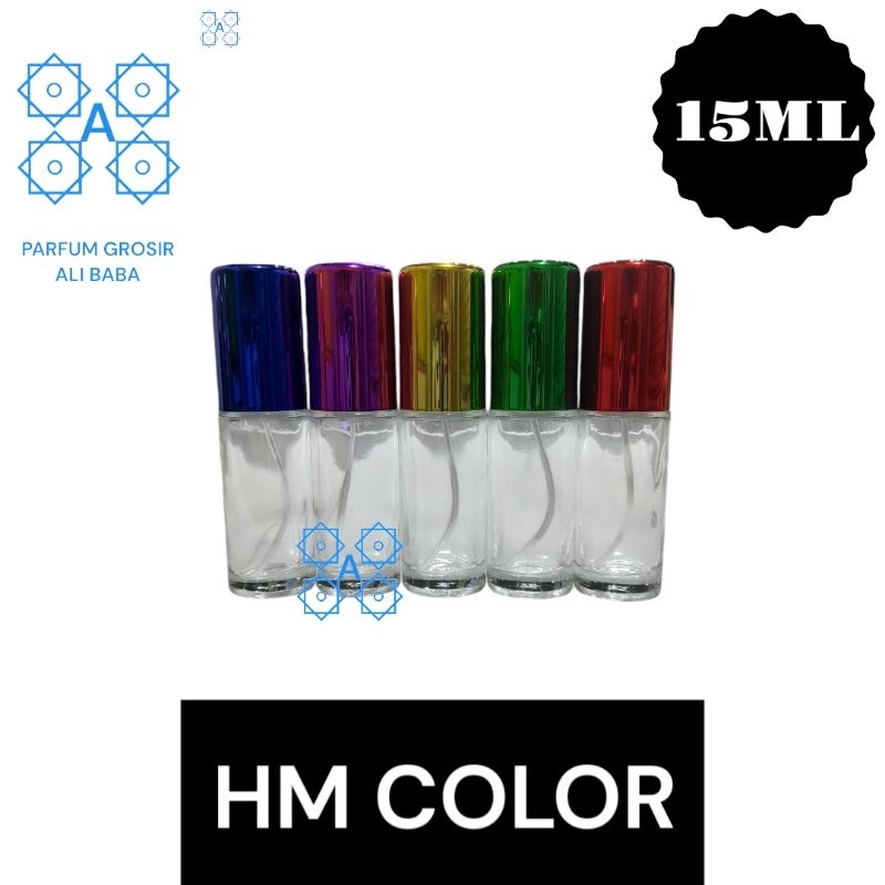 BOTOL PARFUM HM 15ML COLOR | WARNA-WARNI | BOTOL PARFUM KOSONG 15ML | DRAT