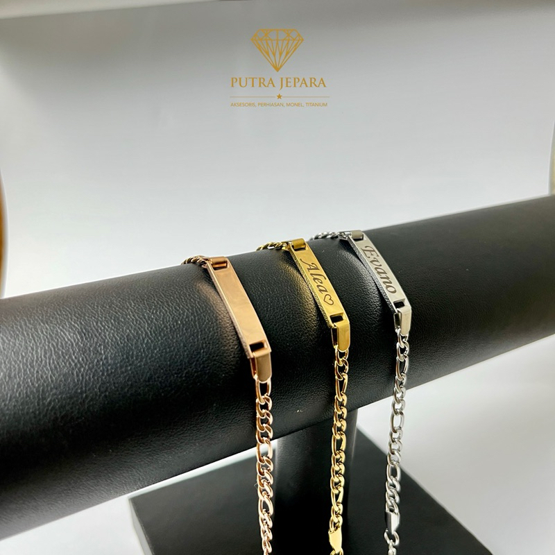 PutraJewellery-Gelang Rantai sisik naga Titanium