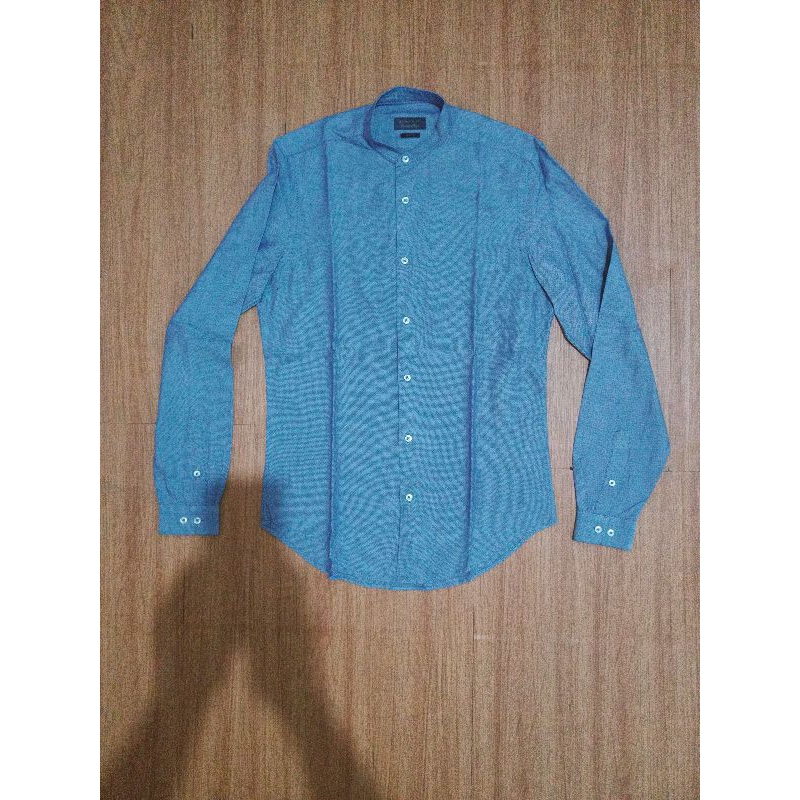 zara man chambray shirt not apc nudie selvedge