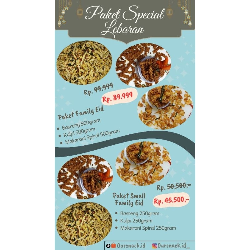 

PAKET BUNDLING CEMILAN LEBARAN KELUARGA/EID MUBARAK/EID FAMILY