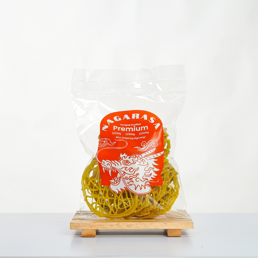 

Kerupuk Mie Kuning Mentah Super Ukuran Sedang NAGARASA All Variant