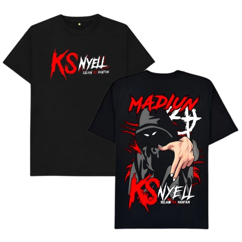 Promo Kaos KS Nyell - Madiun Nganjuk Ponorogo Tulungagung Jombang Kediri - Bahan Cotton Combed 24s H