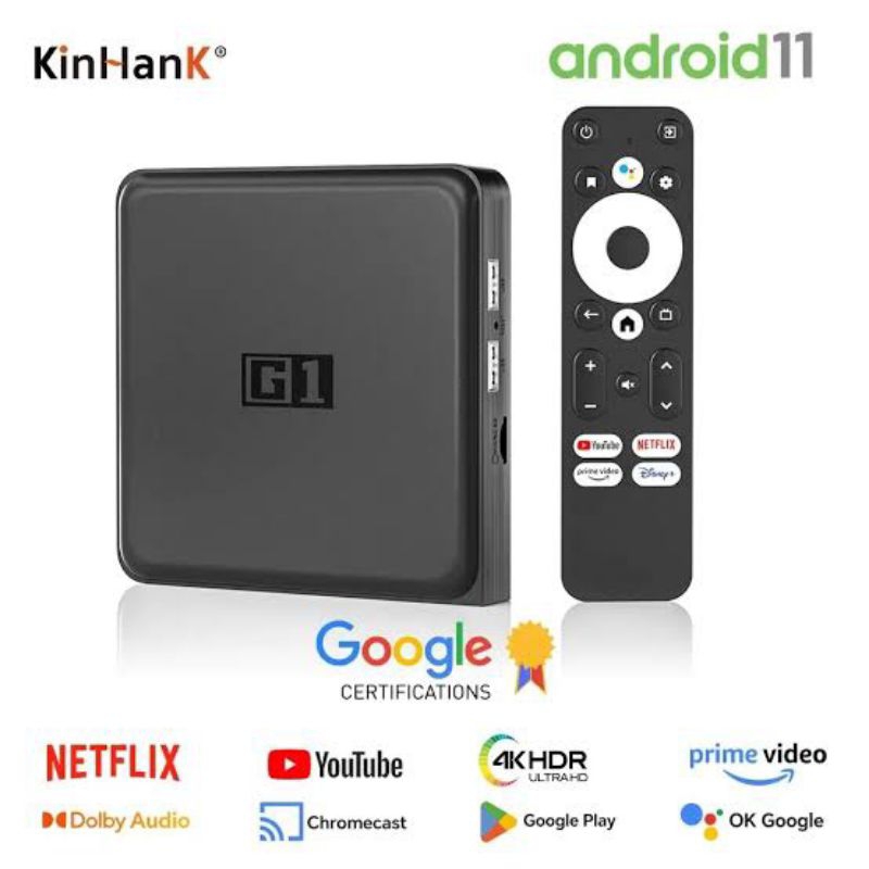 STB ANDROID TV KINHANK G1 4GB/32GB