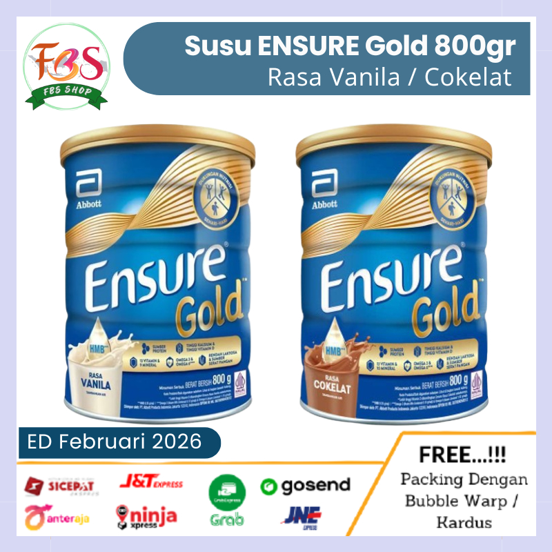 

Ensure Gold Rasa Vanila Coklat Kemasan Kaleng 800gr