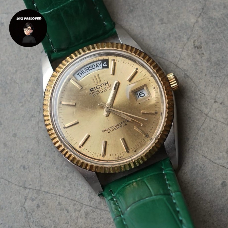 Jam tangan original Ricoh Daydate poorman