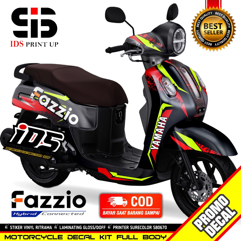 Decal Yamaha Fazzio Stiker Fazzio Dekal Fazzio Striping Fazzio Decal Fazzio Full Body Racing