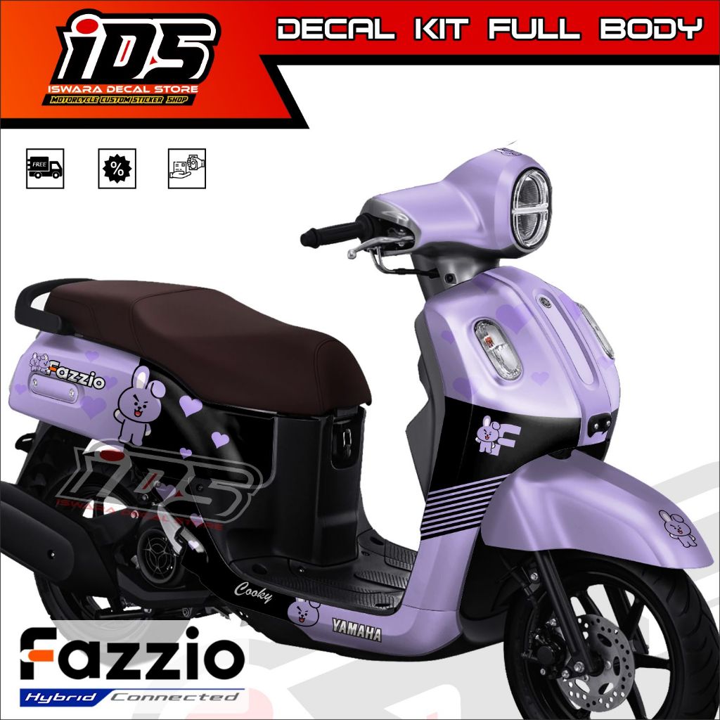 Decal Yamaha Fazzio Stiker Fazzio Dekal Fazzio Striping Fazzio Decal Fazzio Full Body Chooky