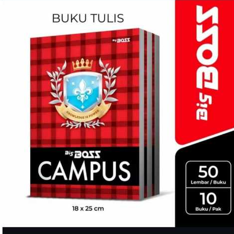 

BigBoss Campus Buku Tulis 50 Lembar Boxy (10pc) / Buku Panjang