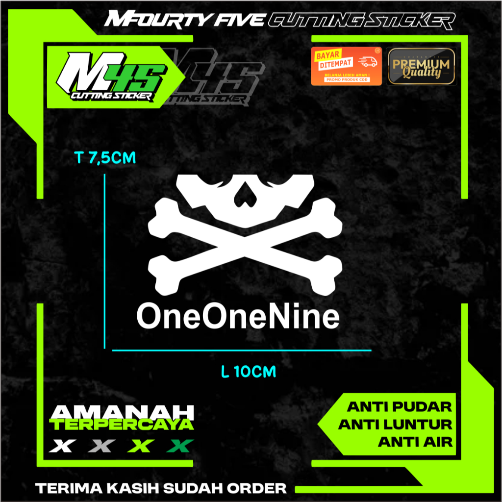 OneOneNine Sticker Cutting